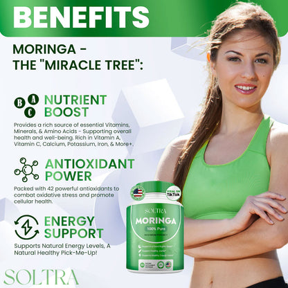 SOLTRA MORINGA POWDER CAPSULES